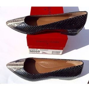 💋Snakeskin💋 leather flats